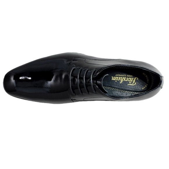 Florsheim Tux Plain Toe Oxford Men's Dress Shoes Black Patent Leather 12 D New - Picture 2 of 7